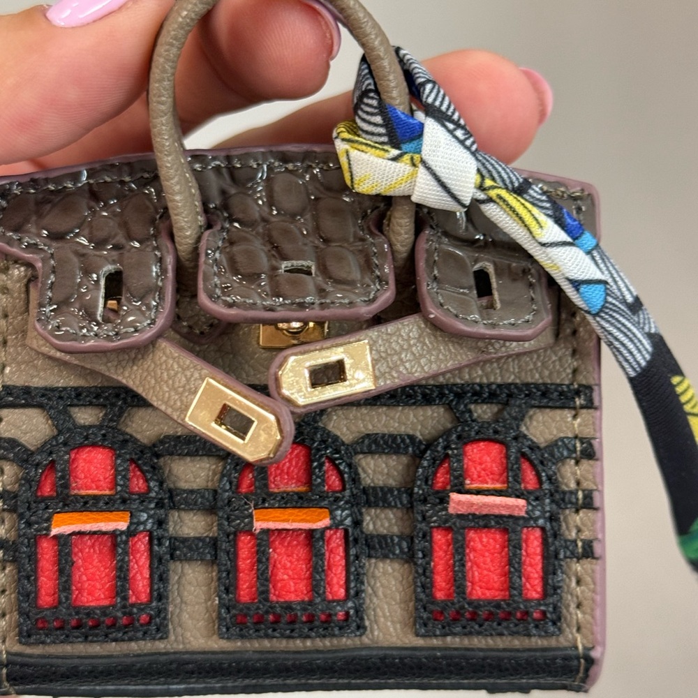 Stylish Women's mini Bag with Red and Black Accents